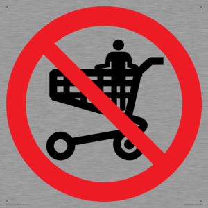 P925 Prohibition: No standing in trolley